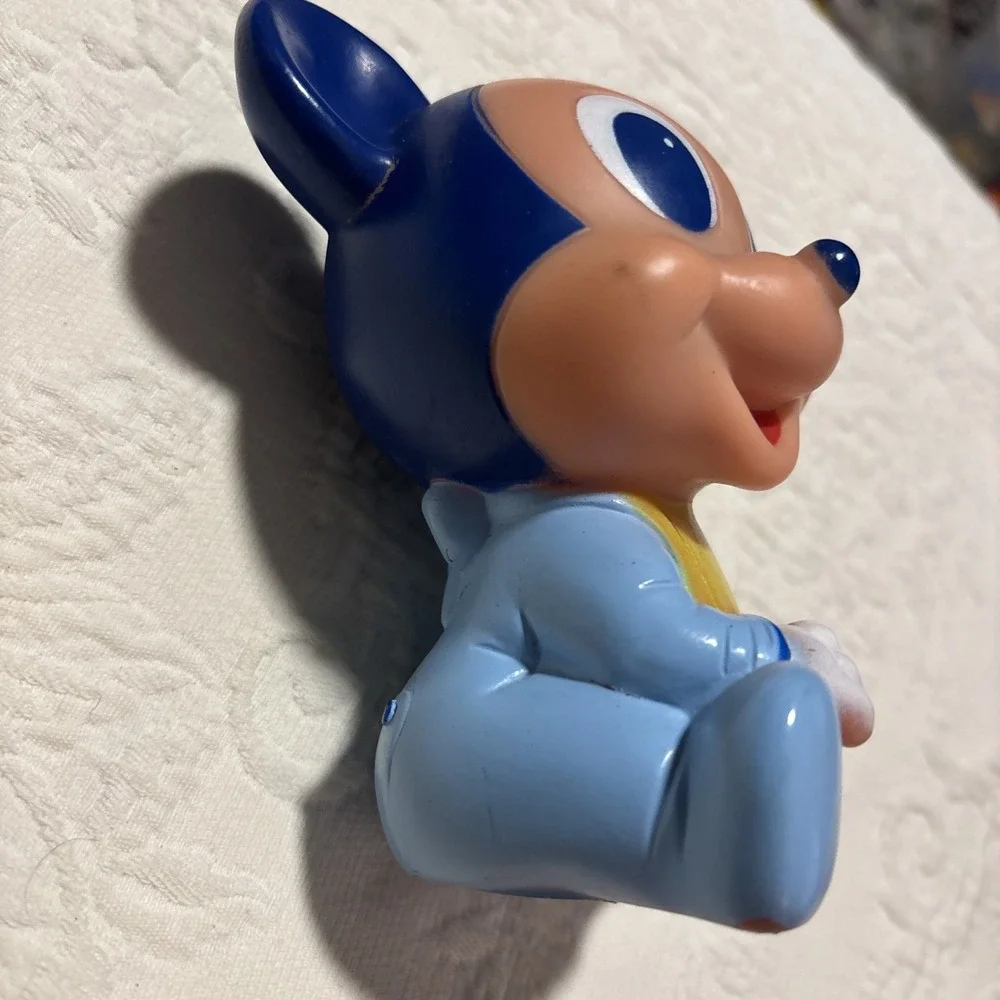 Vintage 1980's Disney Baby Mickey Mouse Squeeze Toy